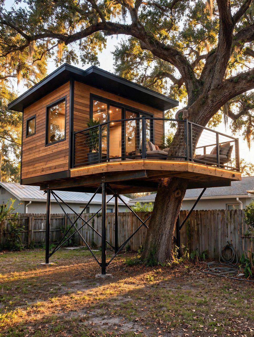 Canopy Modern — Canopy Cabin luxury treehouse ADU exterior