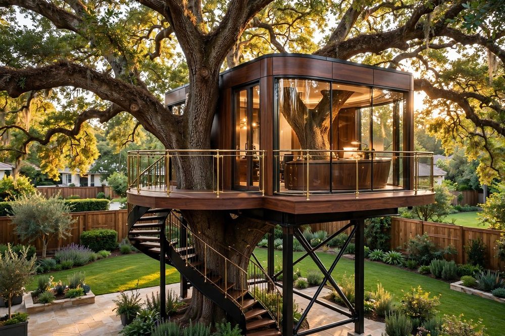 The Office — Canopy Cabin luxury treehouse ADU exterior