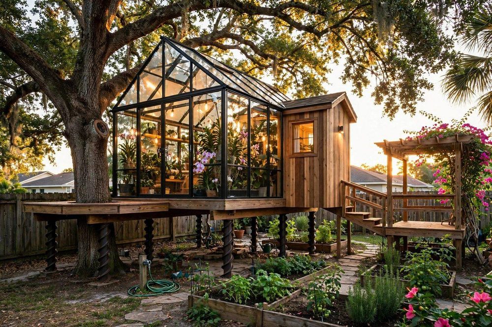 The Botanist — Garden Estate luxury treehouse ADU exterior