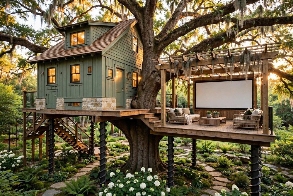 The Moon Garden — Garden Estate luxury treehouse ADU exterior