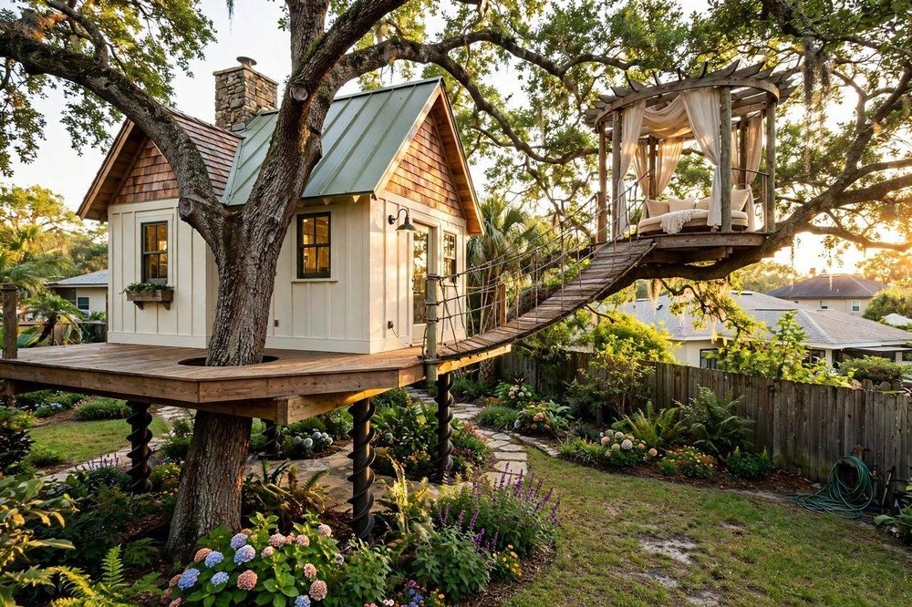 The Rosewood — Garden Estate luxury treehouse ADU exterior