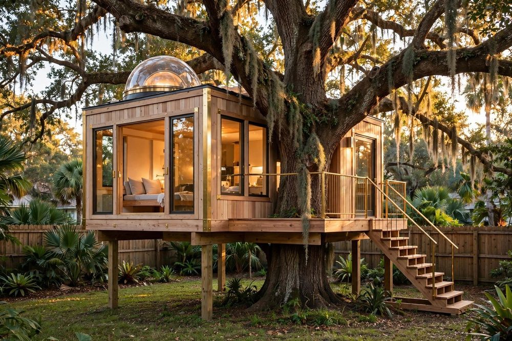 The Astra — Haven luxury treehouse ADU exterior