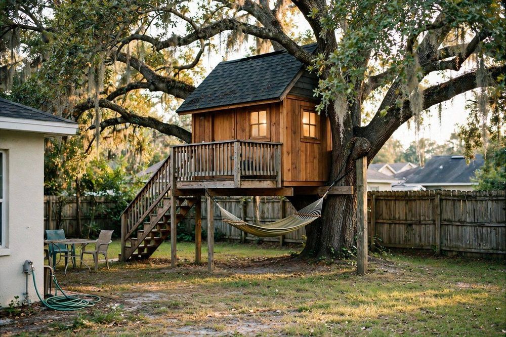The Haven Classic — Haven luxury treehouse ADU exterior