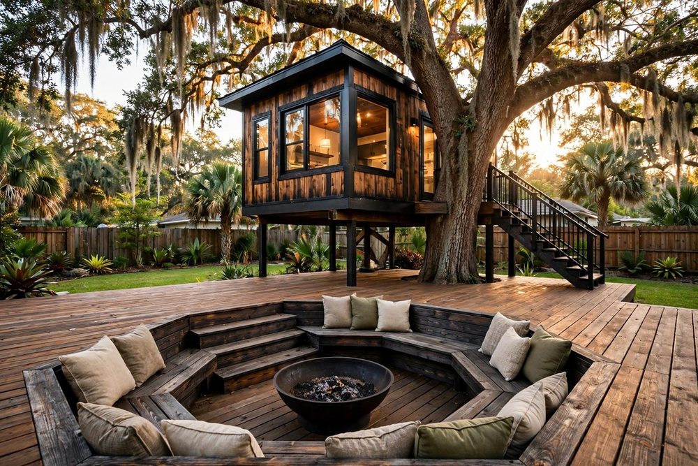 The Ember — Haven luxury treehouse ADU exterior