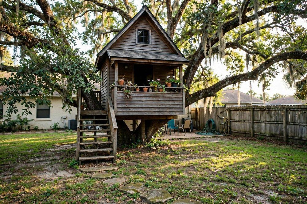 The Haven Hideaway — Haven luxury treehouse ADU exterior