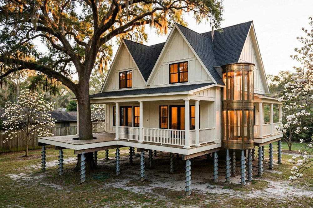 The Magnolia Grand — Magnolia House luxury treehouse ADU exterior