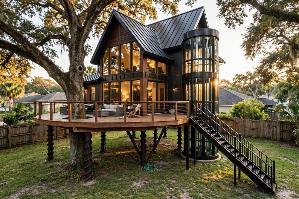 The Manor — Signature Estate luxury treehouse ADU exterior