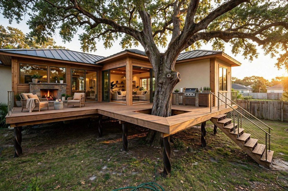 The Terrace — Signature Estate luxury treehouse ADU exterior