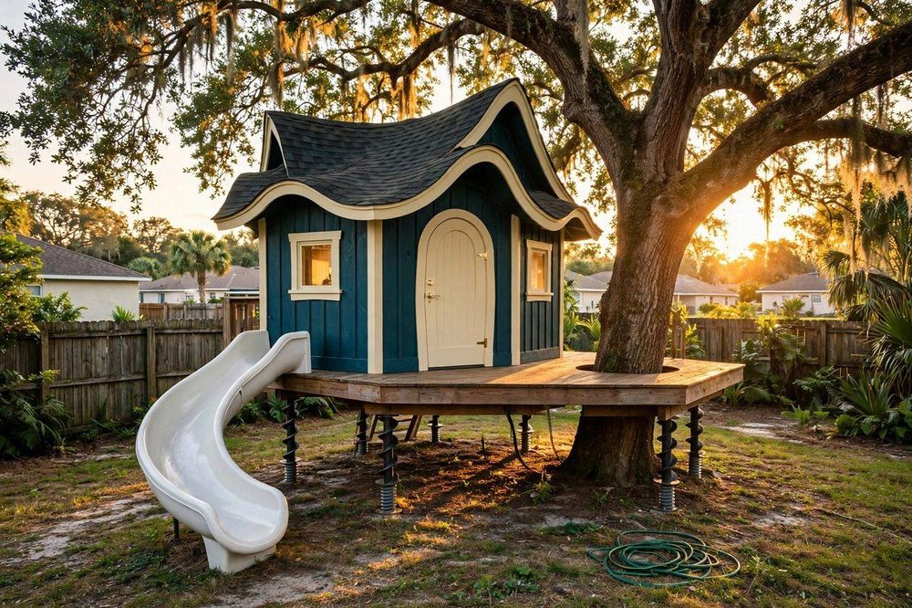 The Storybook — Storybook Cottage luxury treehouse ADU exterior