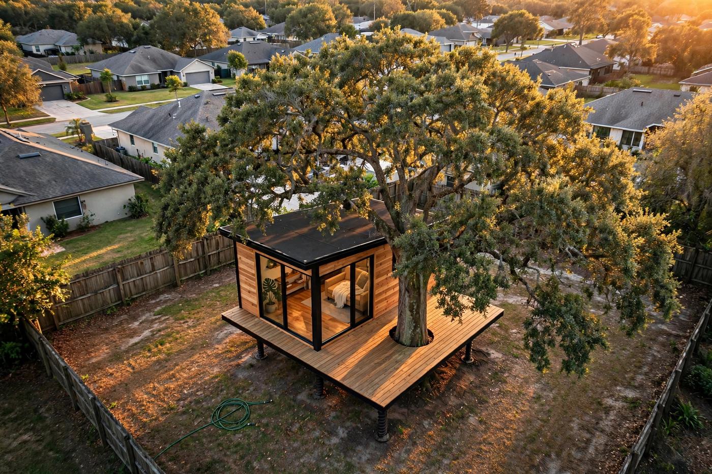 Canopy Studio from above — Canopy Cabin collection, Rose Homes Luxury Builds