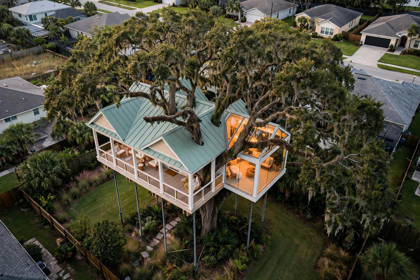 The Sandbar from above — Coastal Gables collection, Rose Homes Luxury Builds