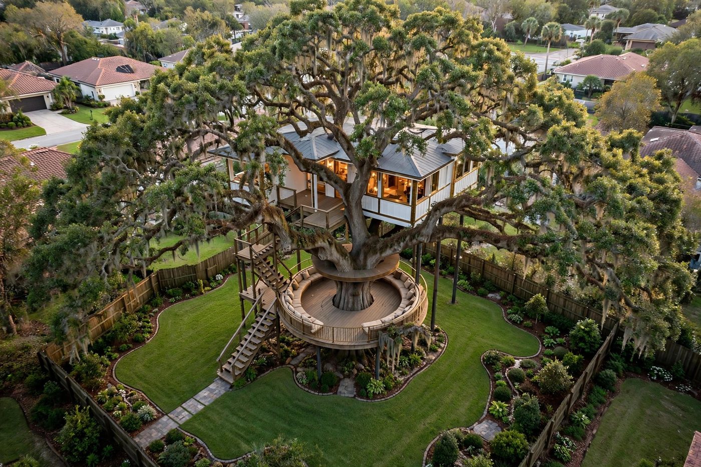 The Rotunda from above — Grand Oak Pavilion collection, Rose Homes Luxury Builds