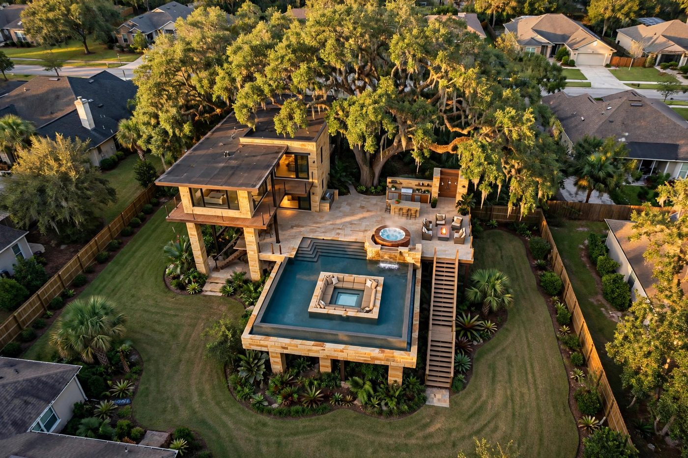 The Mirage from above — Oasis Deck collection, Rose Homes Luxury Builds