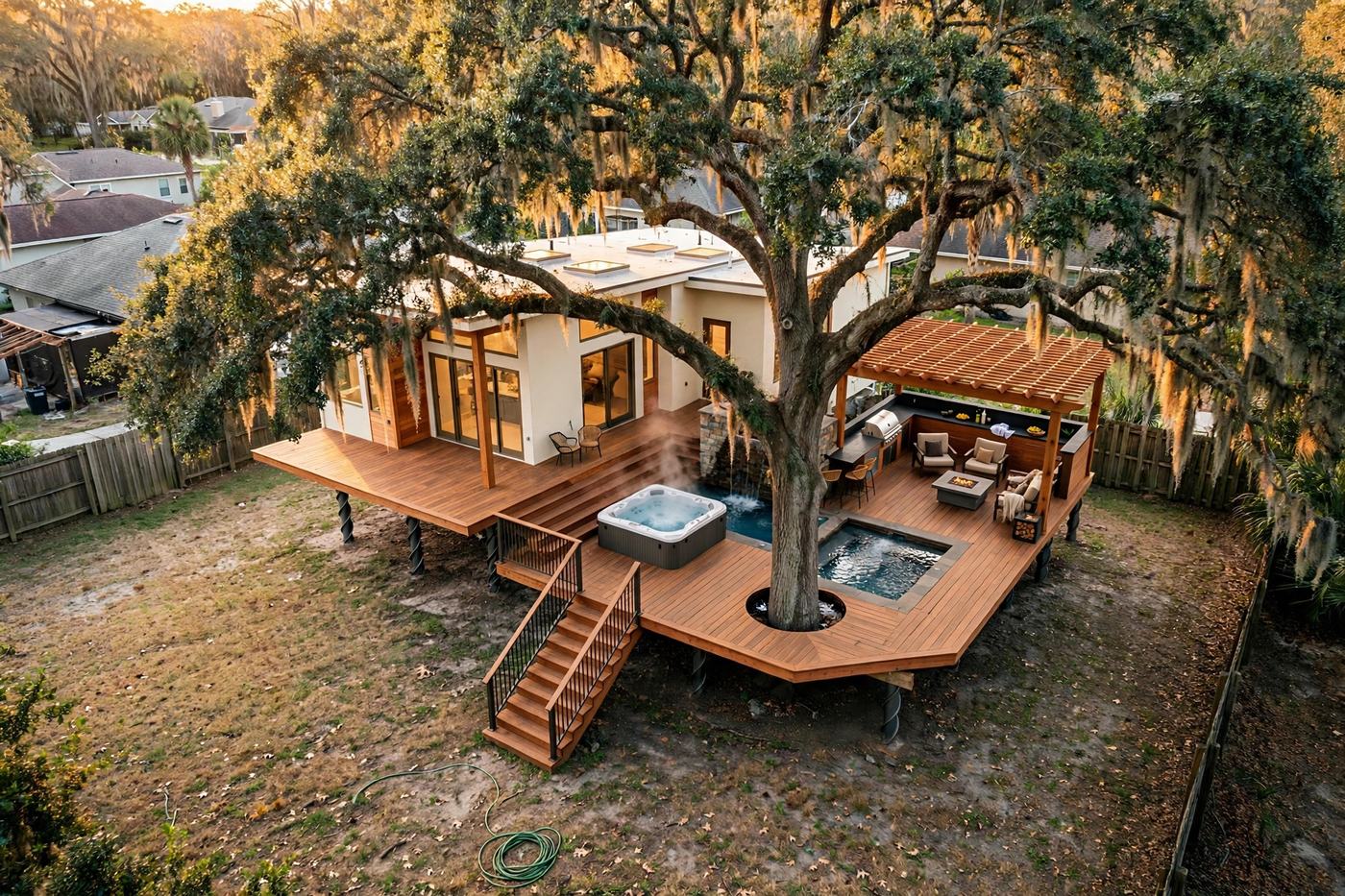 The Oasis from above — Oasis Deck collection, Rose Homes Luxury Builds